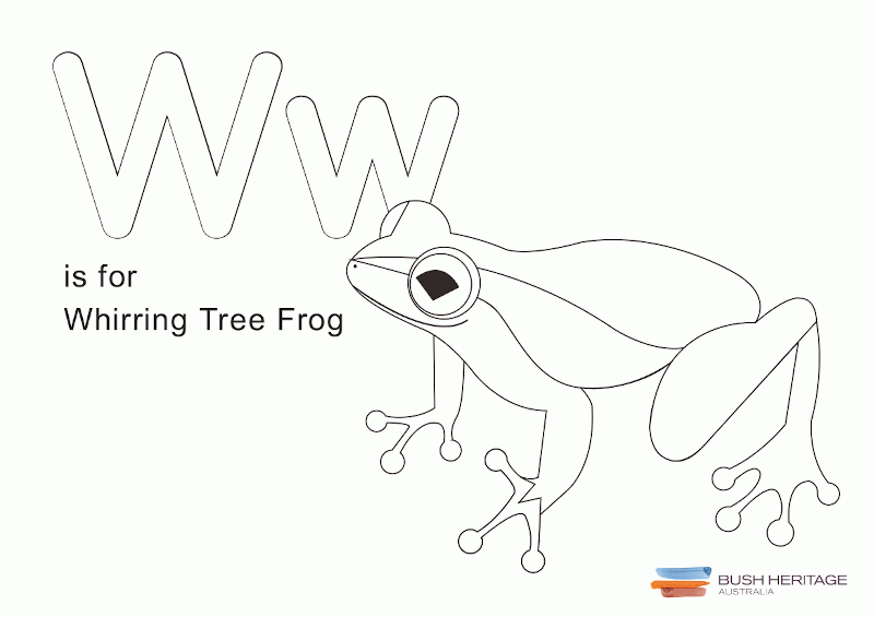 Alphabet animal colouring pages