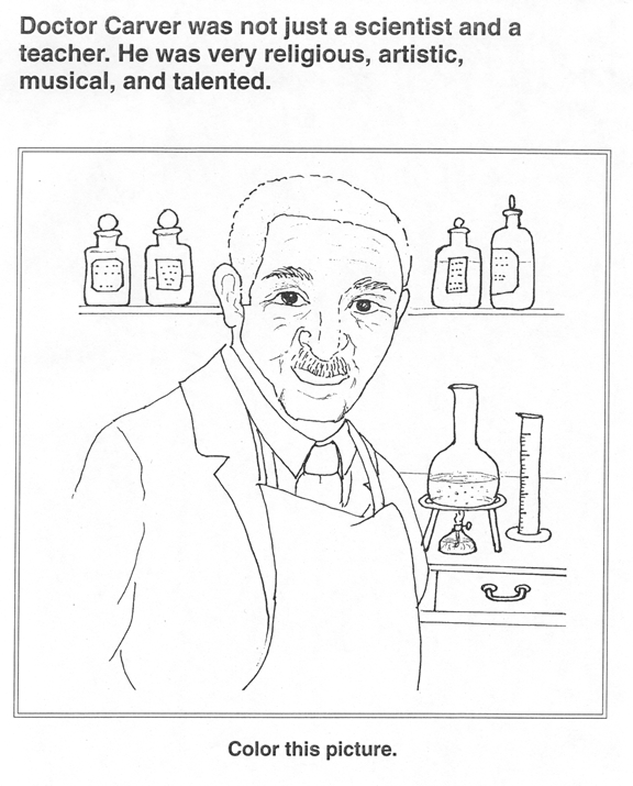 George washington carver coloring and activity book