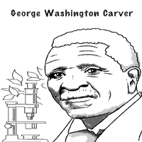 George washington carver coloring pages