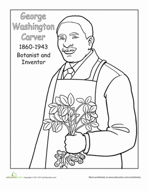 George washington carver worksheet education washington carver george washington carver black history month preschool