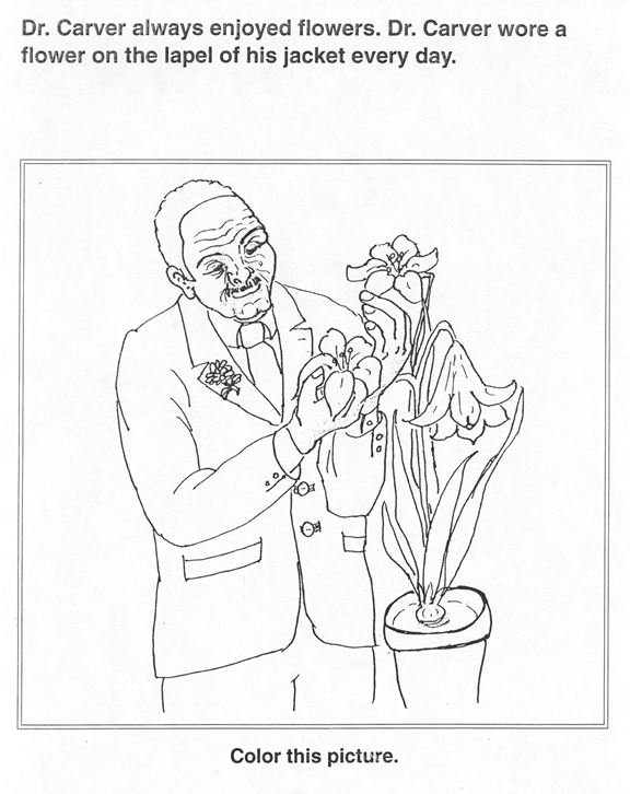 George washington carver coloring and activity book