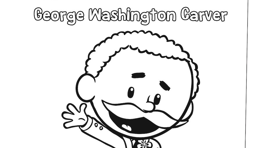 Gee washington carver coloring page kidsâ kids for parents