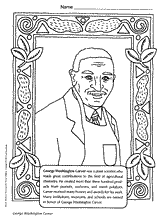 George washington carver â coloring page