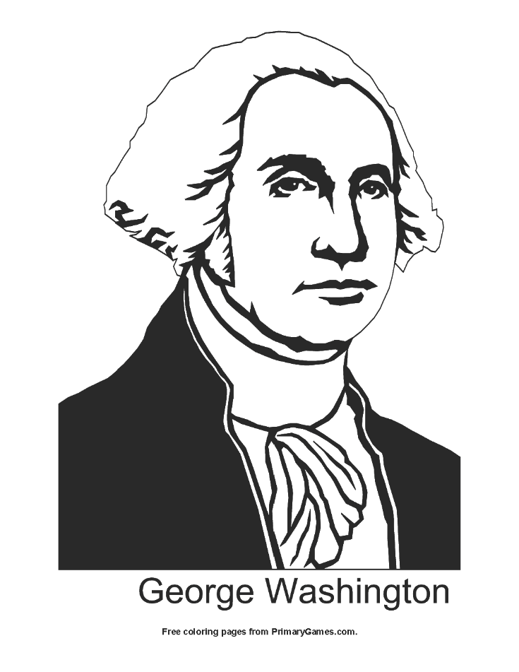 George washington coloring page â free printable pdf from