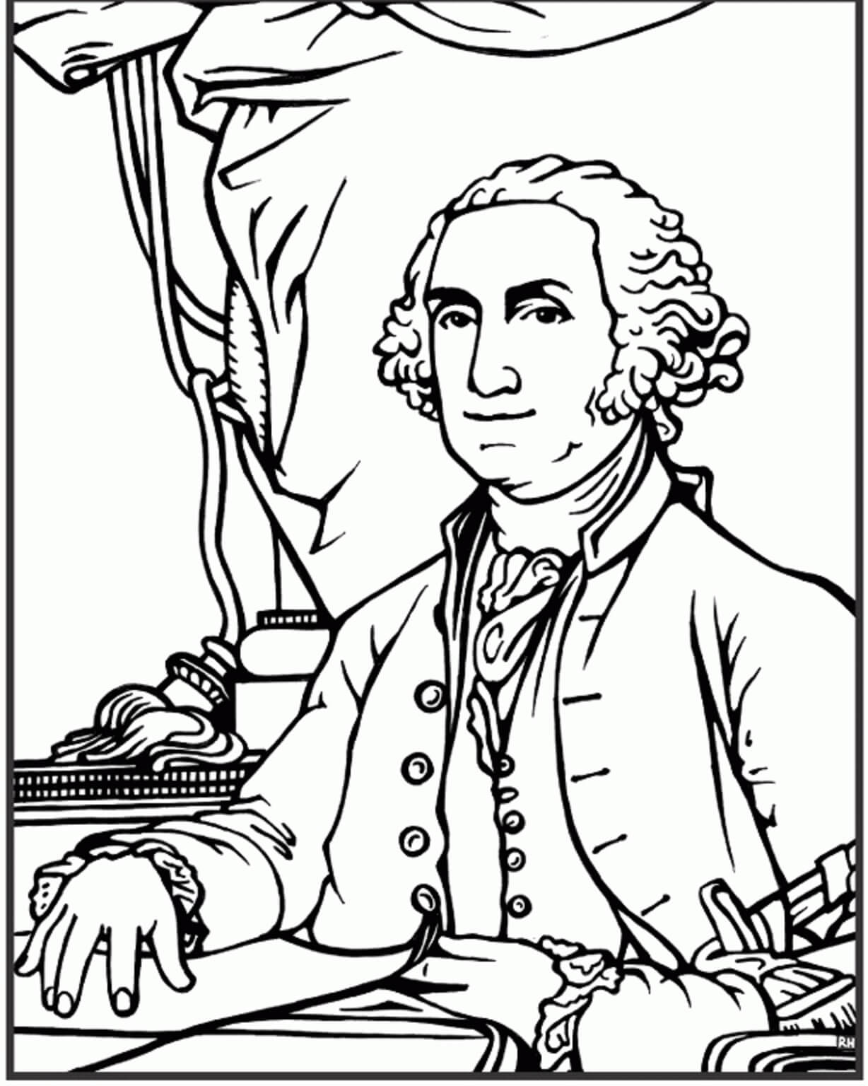 George washington coloring pages