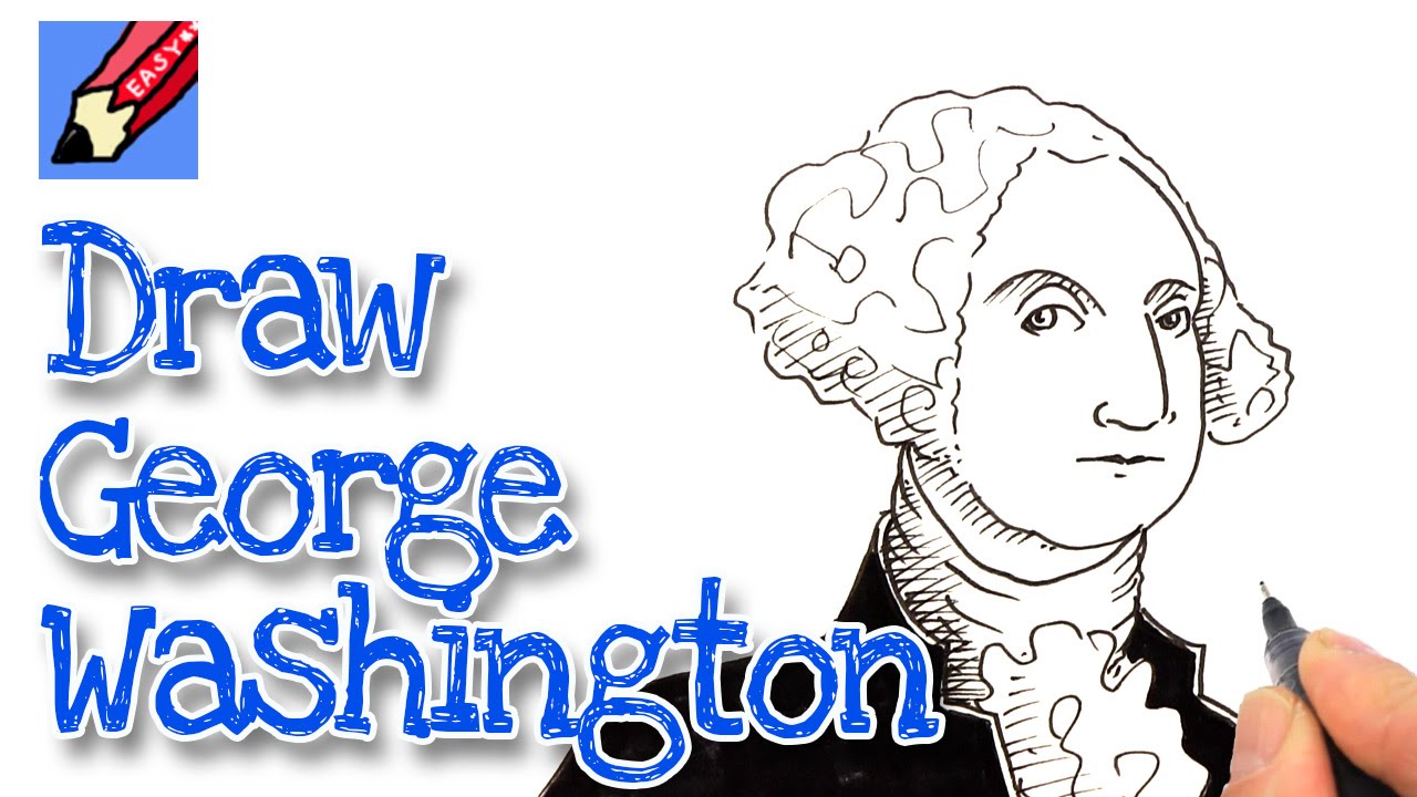 How to draw george washington