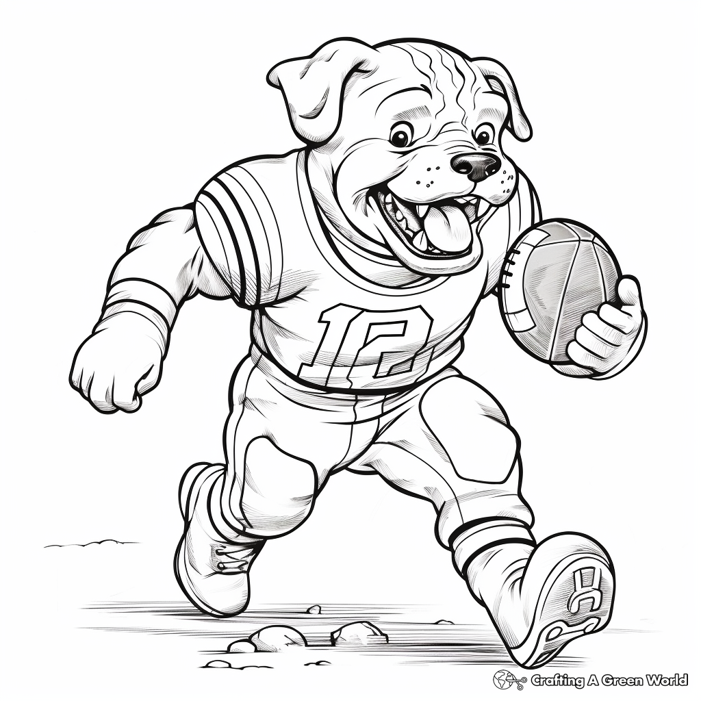 Georgia bulldog coloring pages