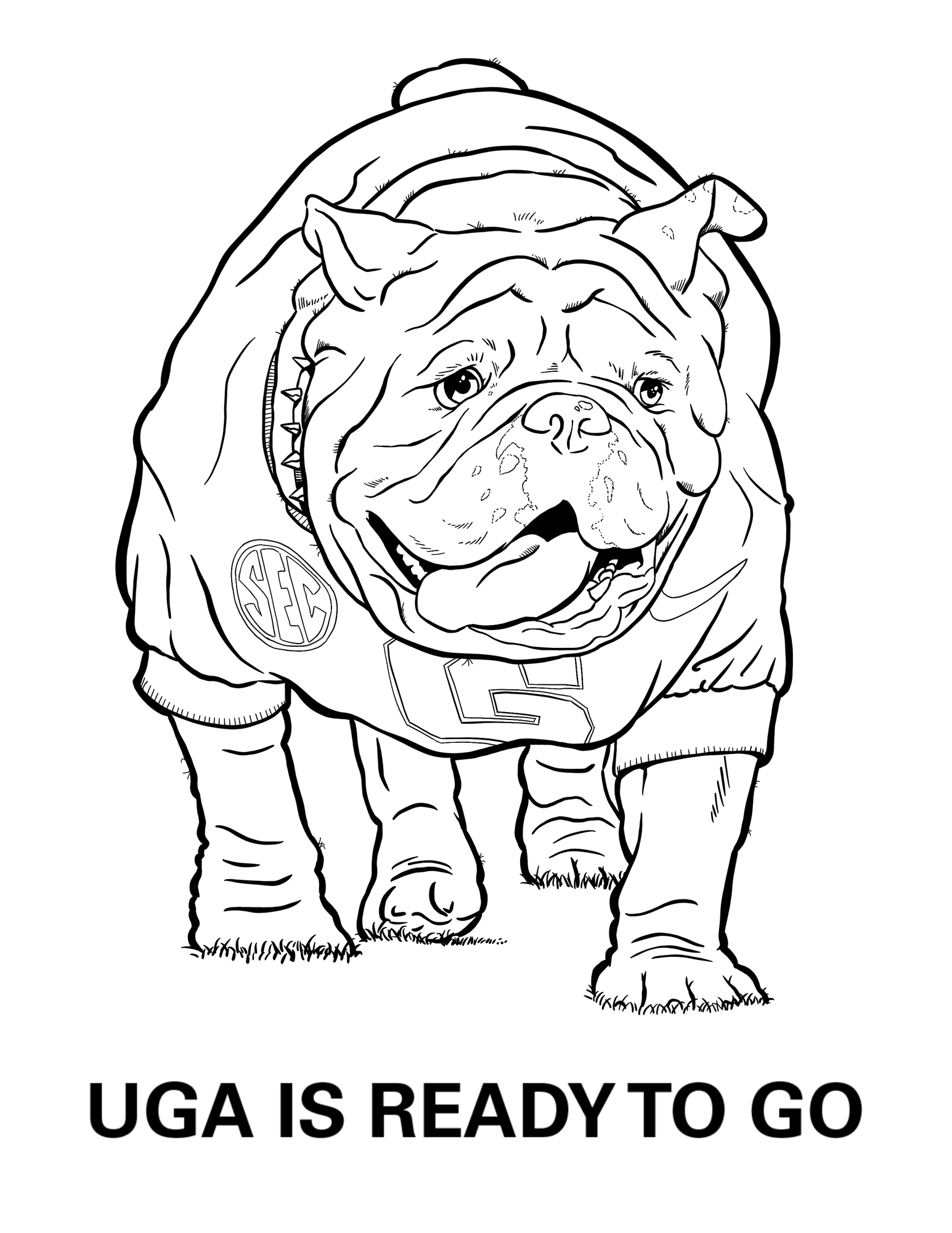 Georgia bulldogs coloring pages