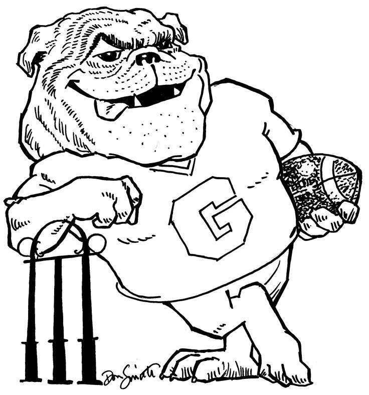 Uga alumni dawg coloring sheet printable puppy coloring pages football coloring pages adult coloring pages