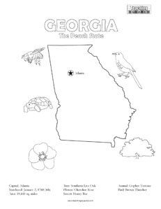Click on the image to view the pdf print the pdf to use the worksheet georgia coloring page checkâ fun facts for kids georgia history coloring pages for kids