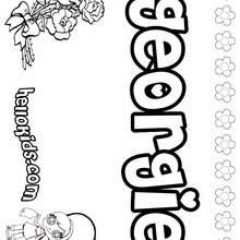 Georgie coloring pages