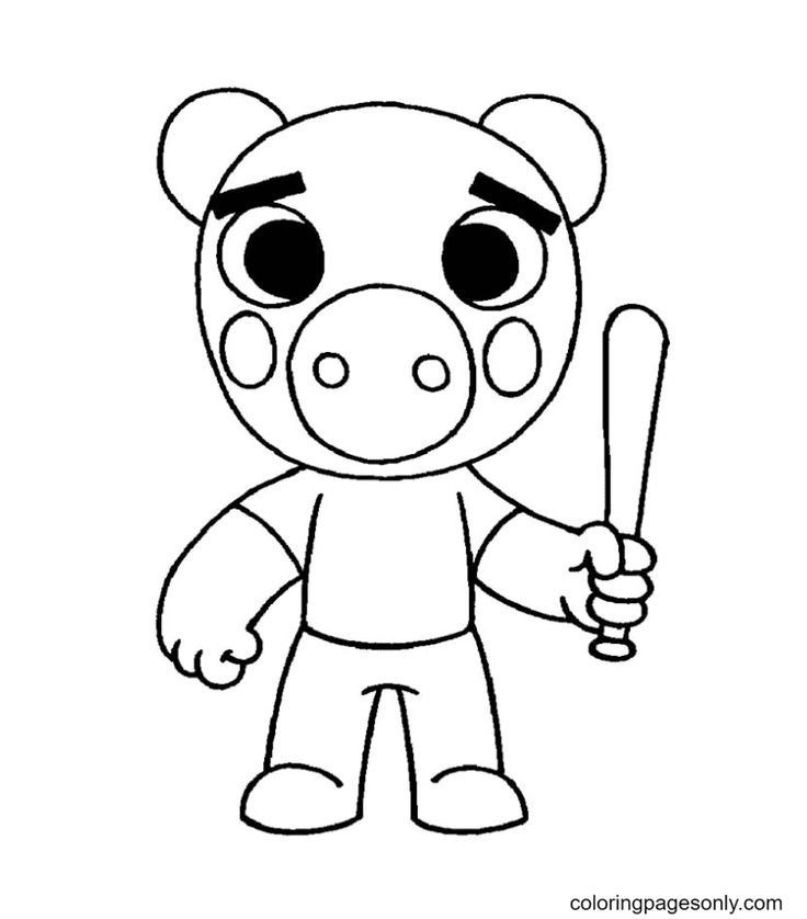 Piggy coloring pages