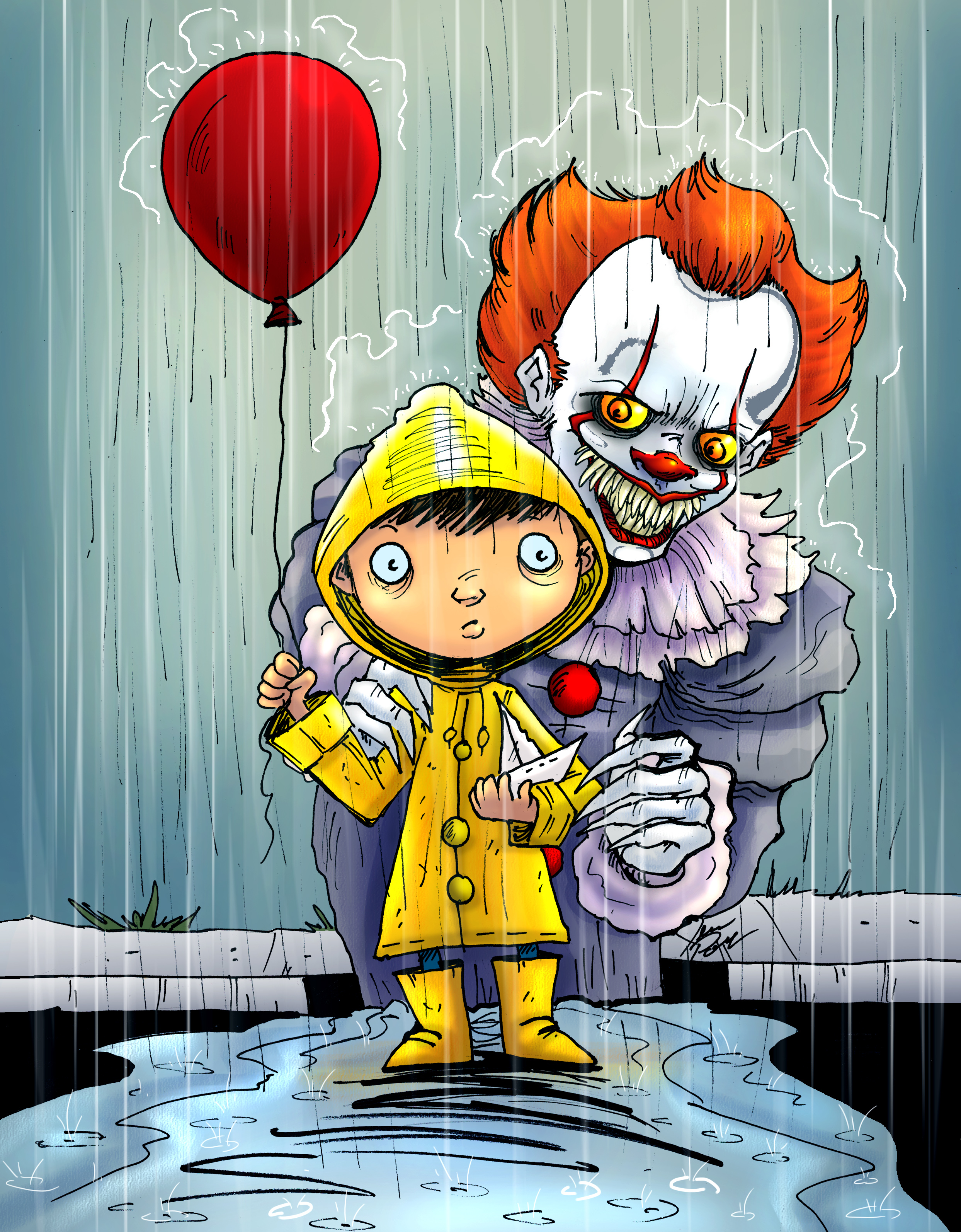 Pennywise and georgie by jennifer polk on