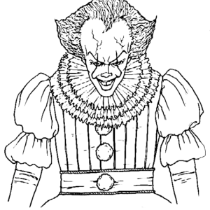 Pennywise coloring pages printable for free download