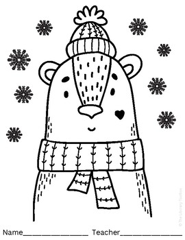 German christmas coloring page tpt