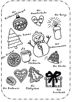 Coloring page christmas in germany by coloring pages and more tpt