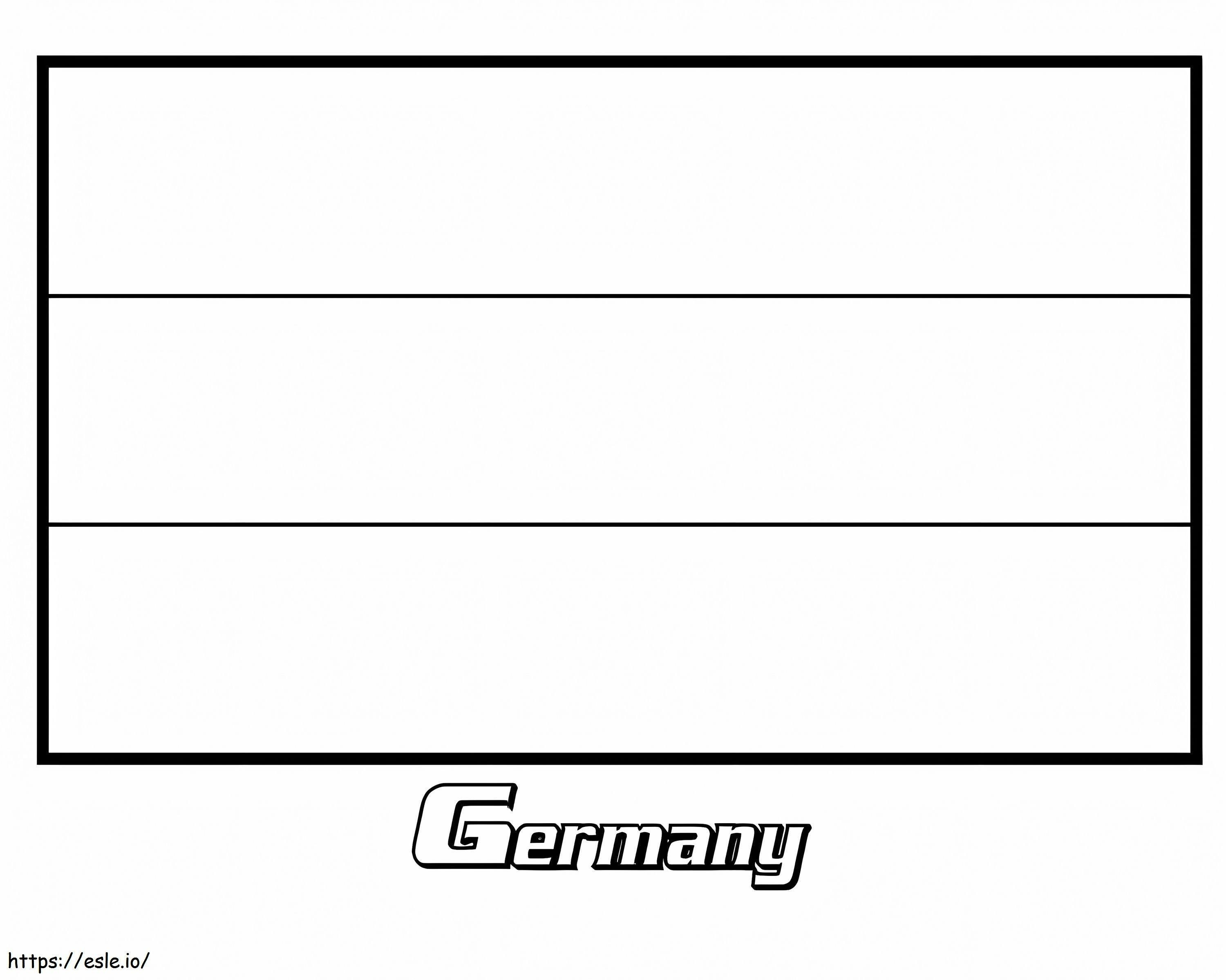 Germany flag coloring page