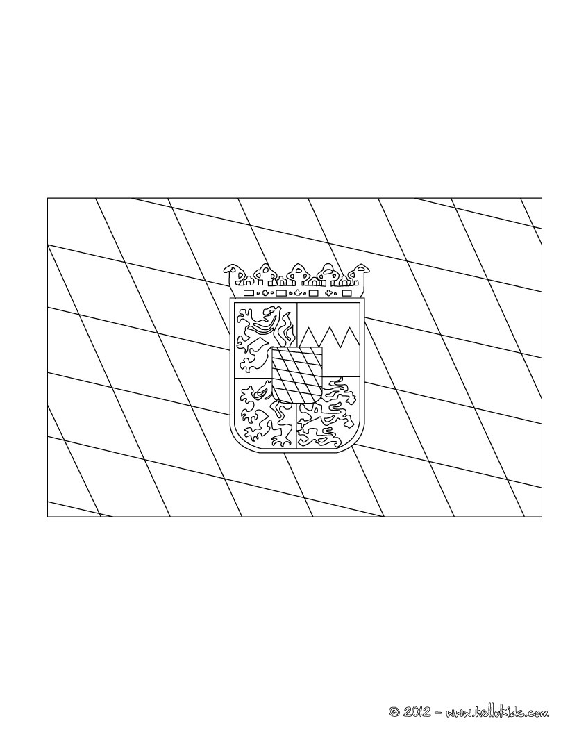 Flag of bayern coloring pages