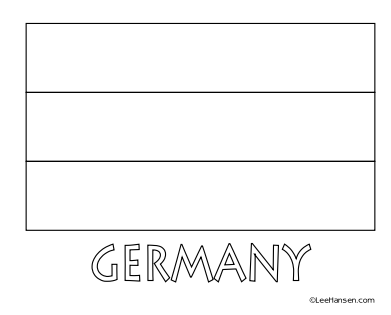 Germany flag coloring page