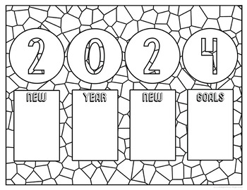 New year coloring pages by the brighter rewriter tpt