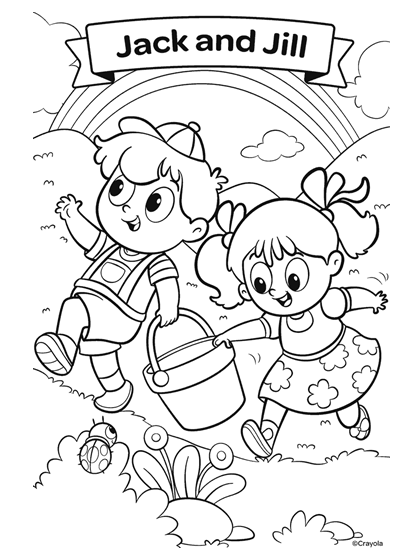 Nursery rhymes coloring pages printable for free download