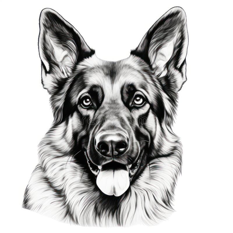 German shepherd coloring book stock illustrations â german shepherd coloring book stock illustrations vectors clipart