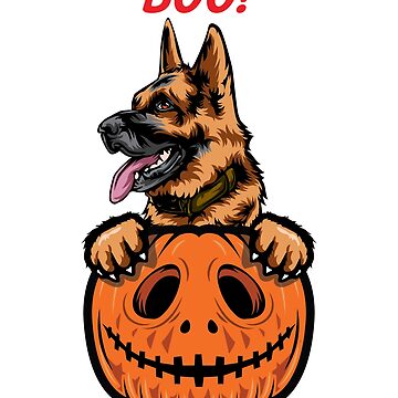 Halloween pumpkin german shepherd essential t