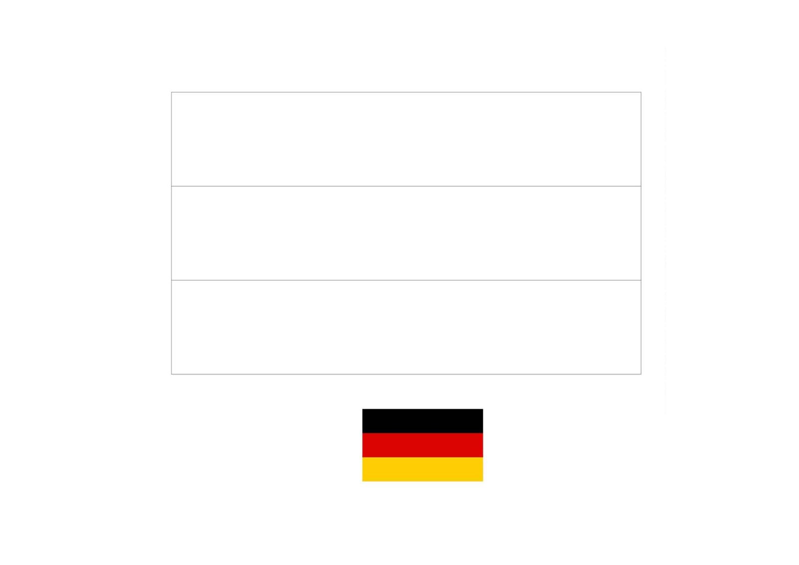 Flag of germany coloring page