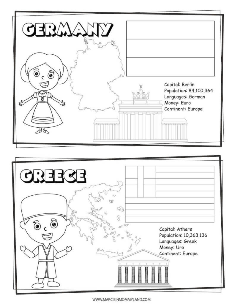 Free printable coloring pages of people all around the world