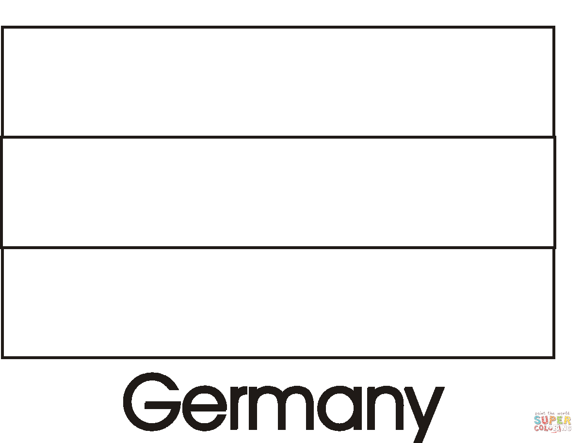 Germany flag coloring page free printable coloring pages