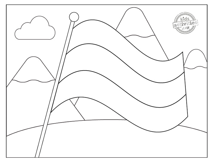 Printable grand german flag coloring pages kids activities blog