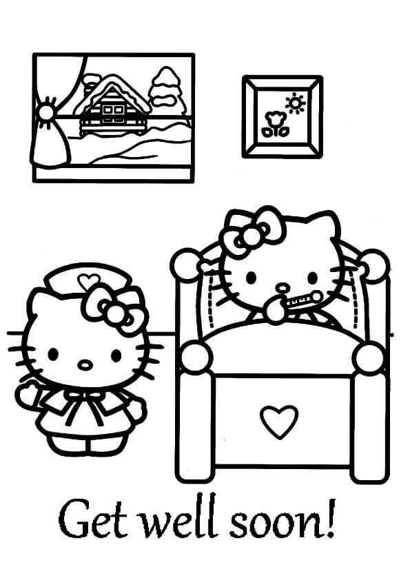 Get well soon coloring pages printable