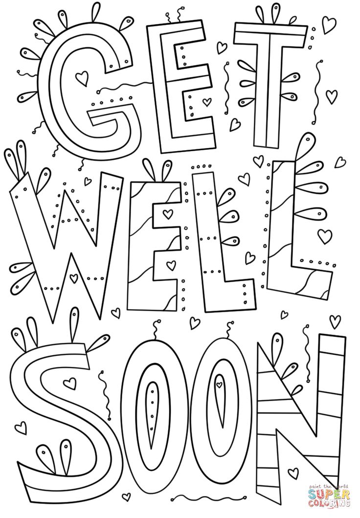 Get well coloring pages coloring pages get well soonring pages boy for kids boysget get