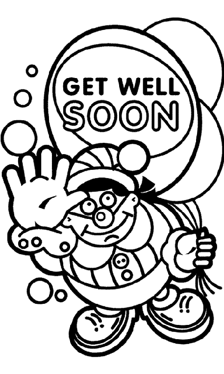 Get well soon balloon