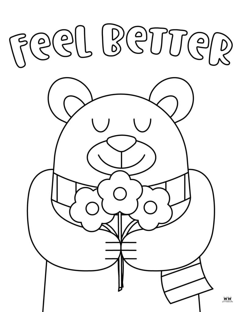 Get well soon coloring pages