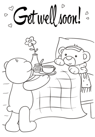 Coloring pages get well soon baby coloring pages