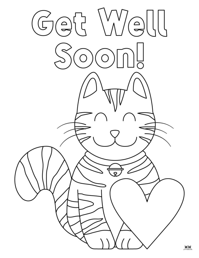 Get well soon coloring pages