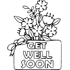 Get well soon coloring pages printable for free download