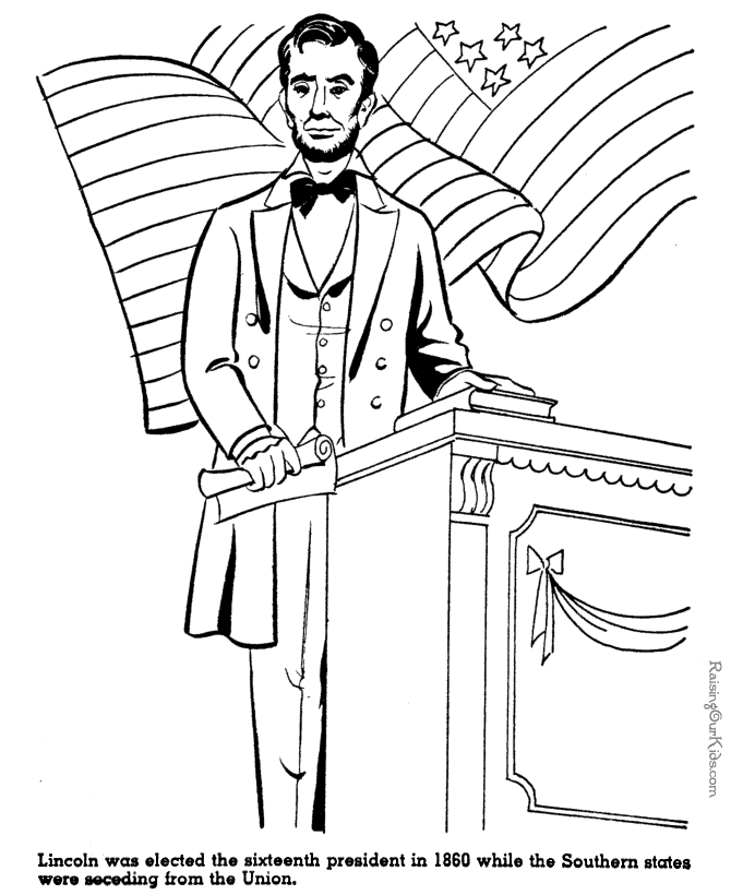 Abraham lincoln gettysburg address drawing