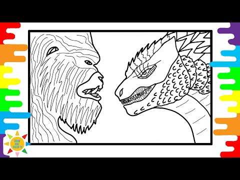 Godzilla coloring