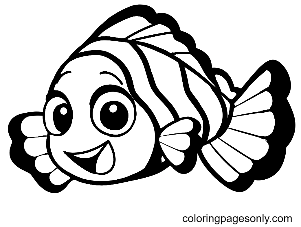 Clownfish coloring pages printable for free download