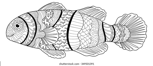 Thousand clown coloring page royalty