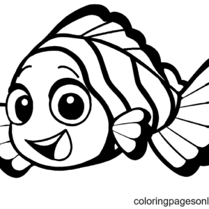 Clownfish coloring pages printable for free download