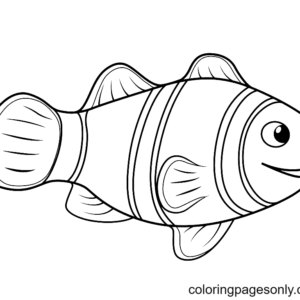 Clownfish coloring pages printable for free download