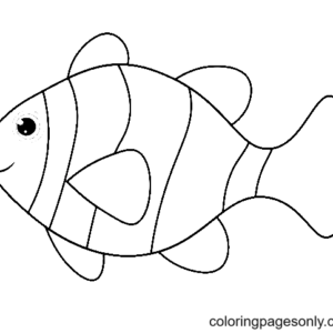 Clownfish coloring pages printable for free download