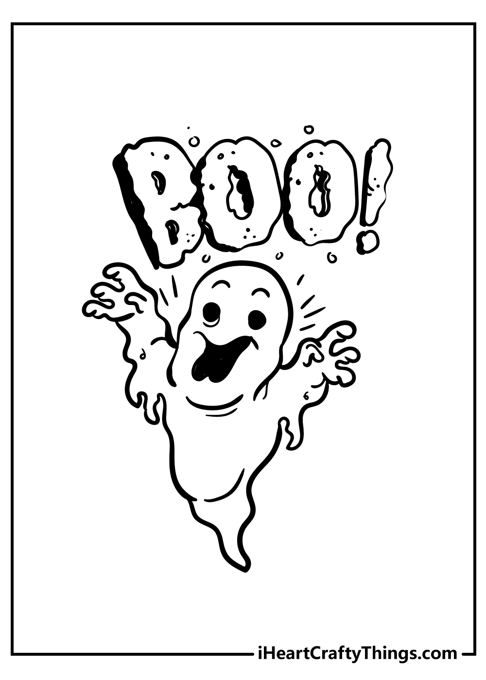 Ghost coloring pages free printables