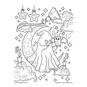 Spooky fun and creative halloween coloring pages and books