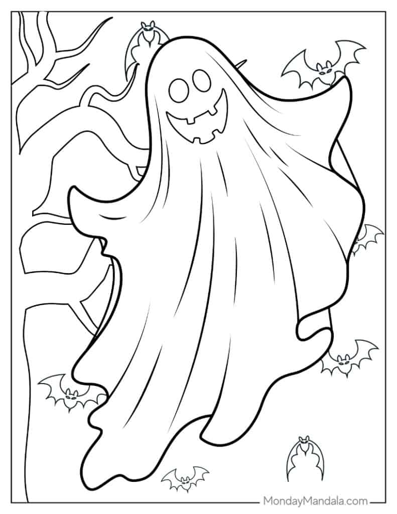 Halloween coloring pages free pdf printables