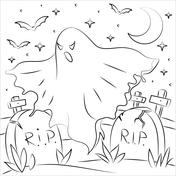 Ghost coloring pages free coloring pages