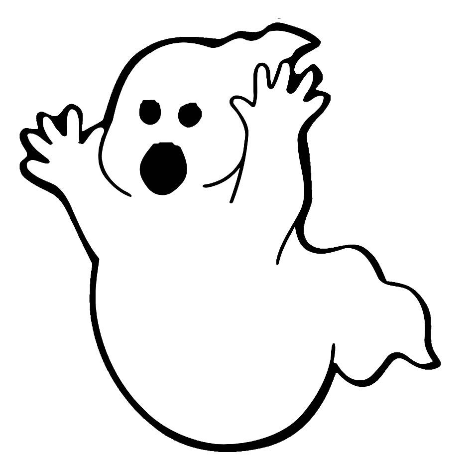 Ghost coloring pages